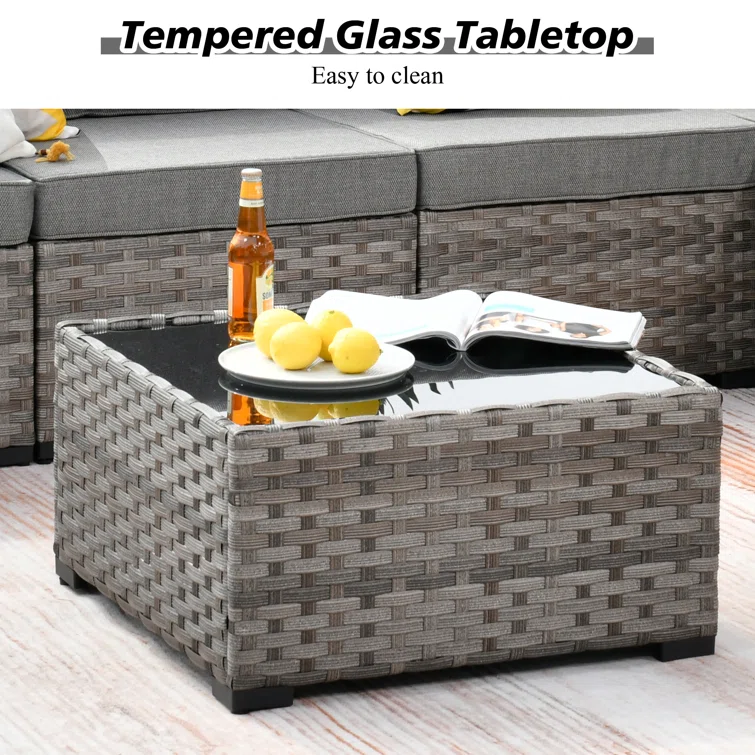 Evanna 6 - Person Outdoor Seating Group with Cushions