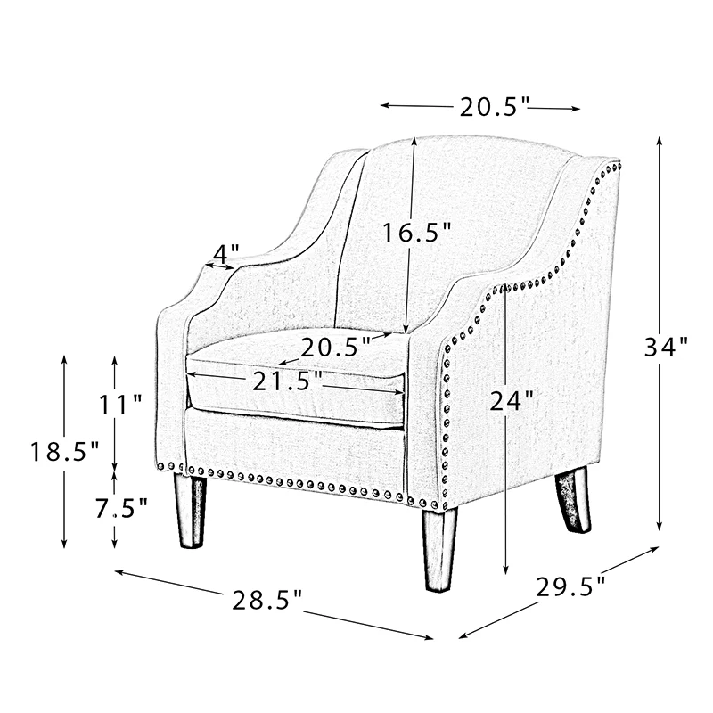Phorcynis Upholstered Armchair