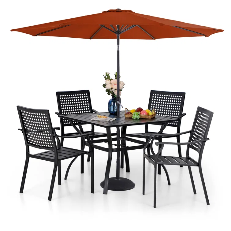 Alyah 4 - Person Square Outdoor Dining Set