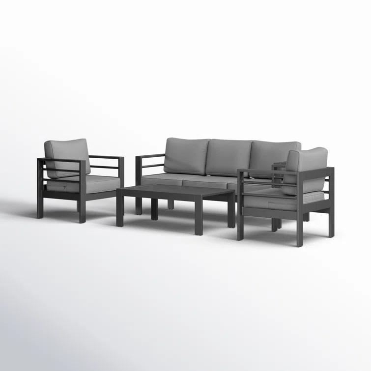 Rolston 5 - Person Outdoor Seating Group with Cushions