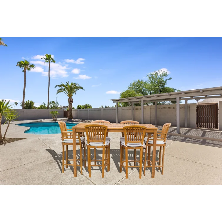 Ventura 6 - Person Rectangular Outdoor Dining Set with Cushions