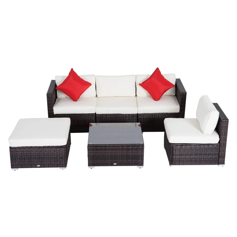 5 - Person Outdoor Seating Group with Cushions