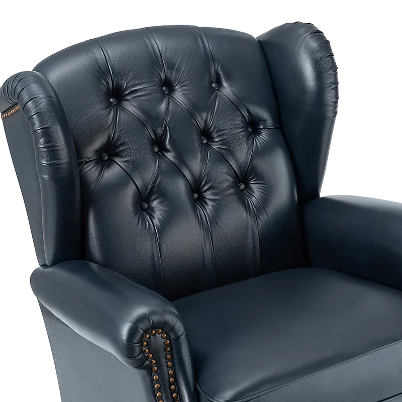 Raquel Genuine Leather Armchair with Sturdy Construction