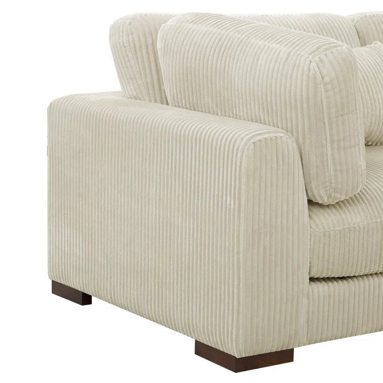Salom 3 - Piece Corduroy Sectional