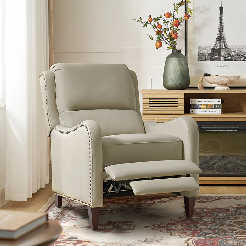 Deliat Genuine Leather Rocker Recliner