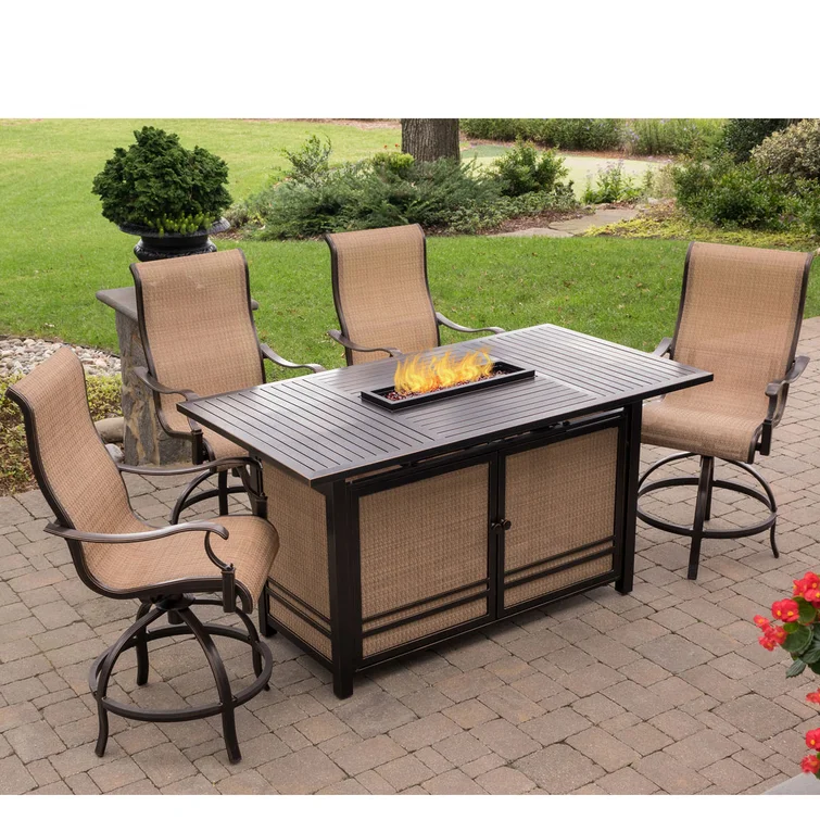 Alejando 4 - Person Rectangular Outdoor Dining Set