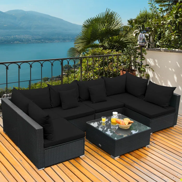 Finnbar 6 - Person Outdoor Seating Group with Cushions
