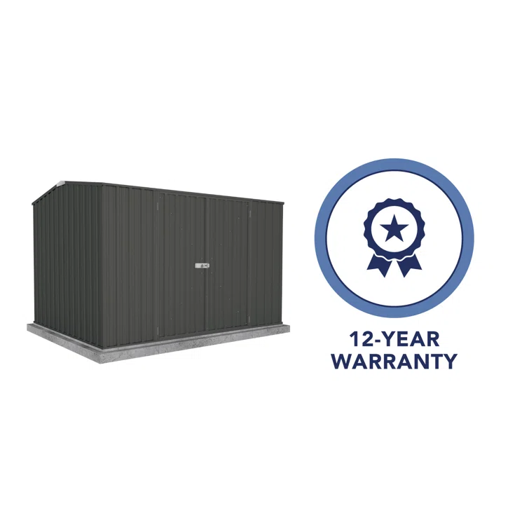 Premier 10 ft. W x 7 ft. D Metal Storage Shed