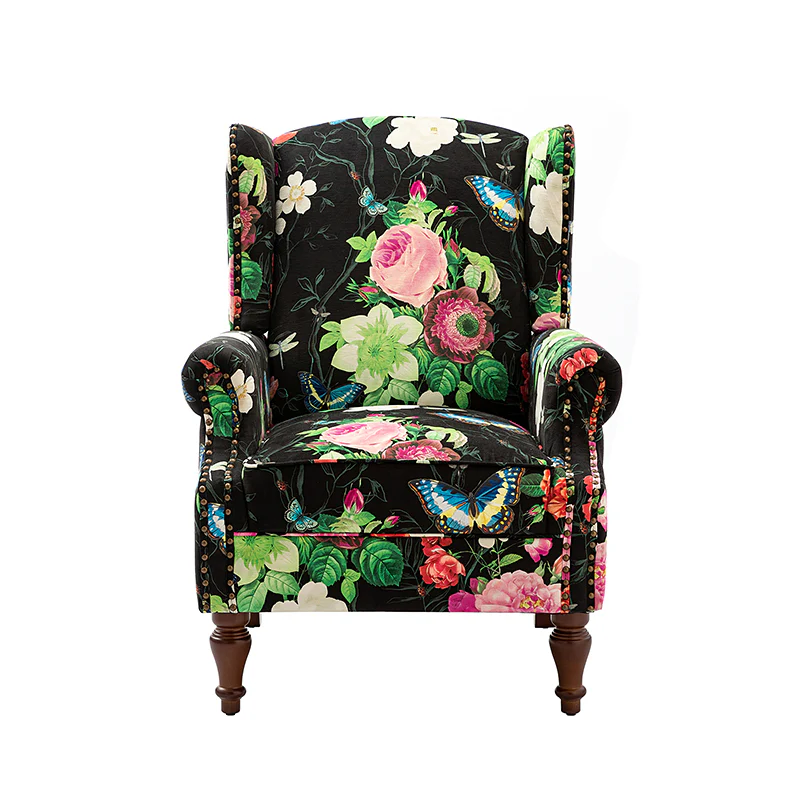 Felix Armchair with Spindle Legs