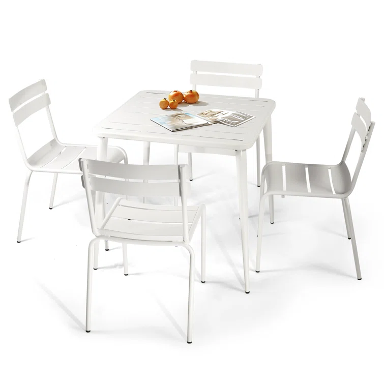 Laudie 4 - Person Square Outdoor Dining Set