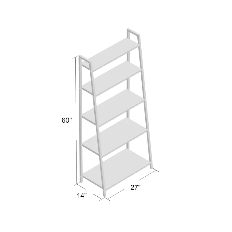 5-Tier Leaning Bamboo Rack