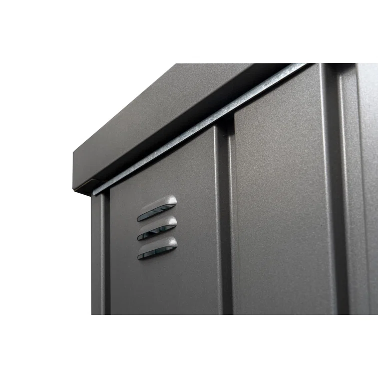 Equipment Locker 150 - 5' x 2.7' x 6' - Dark Gray with Floor Kit