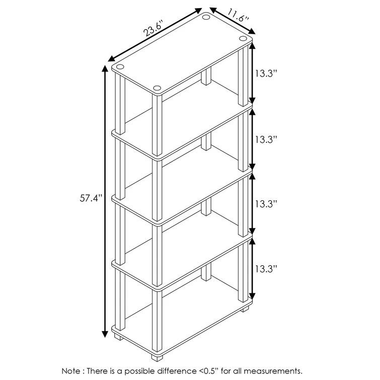 Rivington 23.6'' W Plastic Shelving Unit