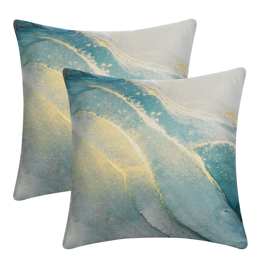 Pack of 2 Decorative Pillow Covers Modern for Sofa Home Bedroom Abstract Throw Pillow Case