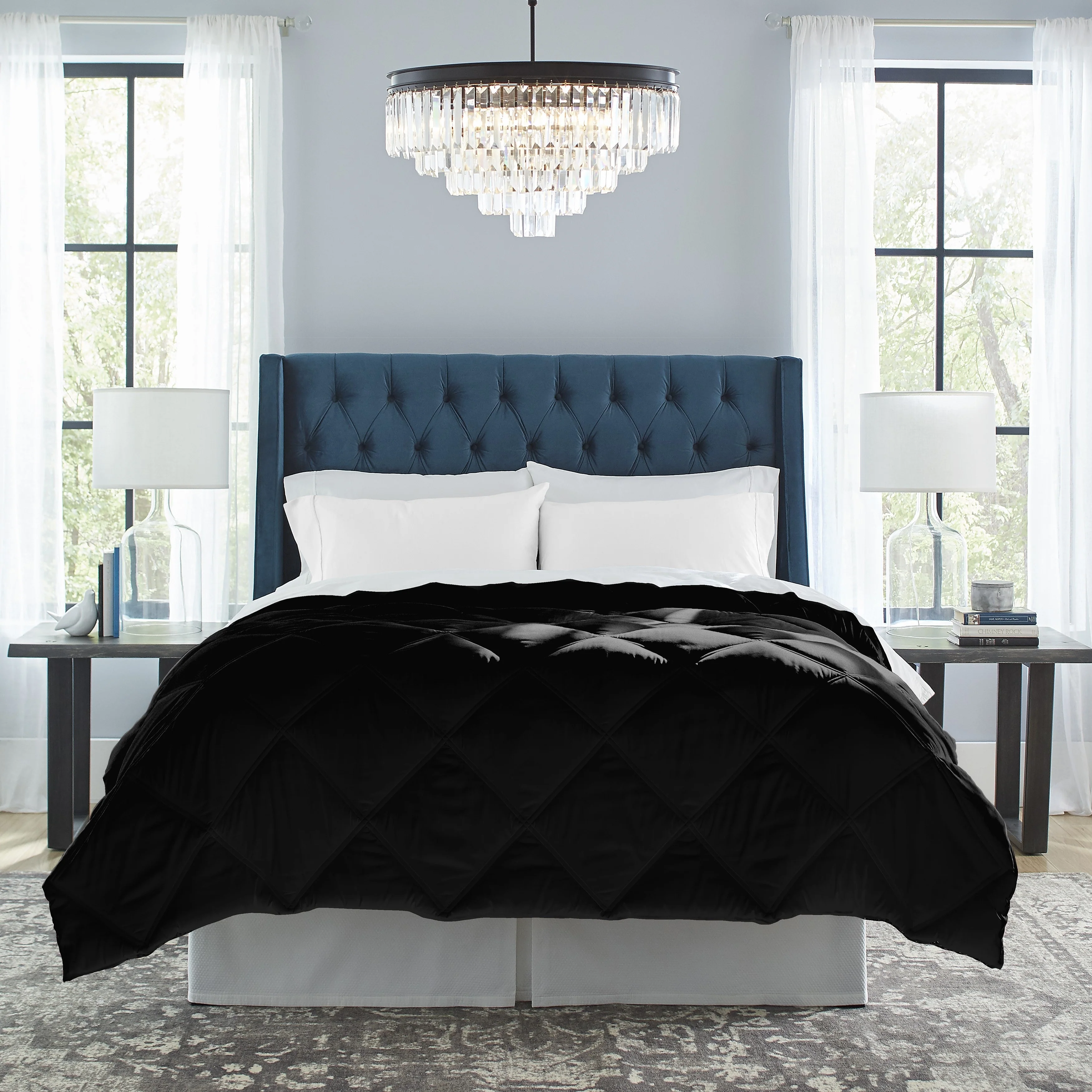 Pointehaven Down Alternative Diamond Double Stitched Oversized Comforter