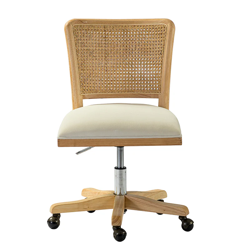Blanca Cane Task Vanity Table Chair