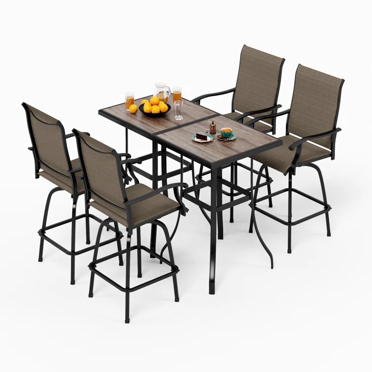 Alyne 4 - Person Square Outdoor Dining Set