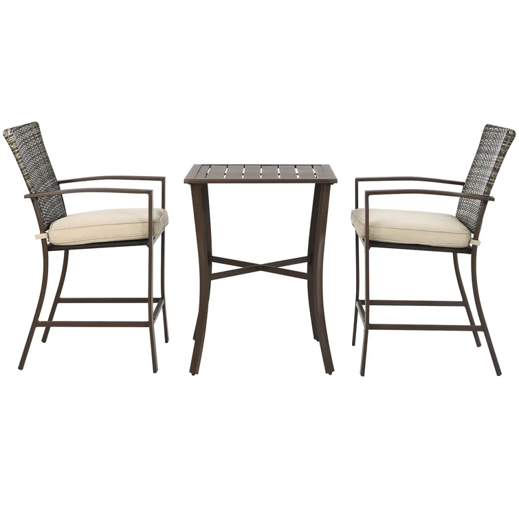 2 - Person Square Outdoor Dining Set with Cushions