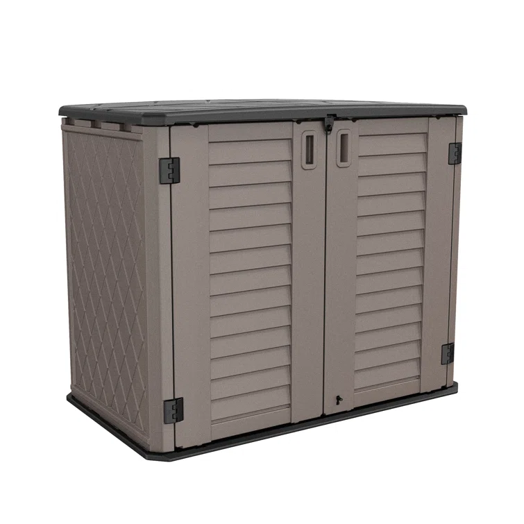 4 ft. W x 4 ft. D Metal Garbage Shed