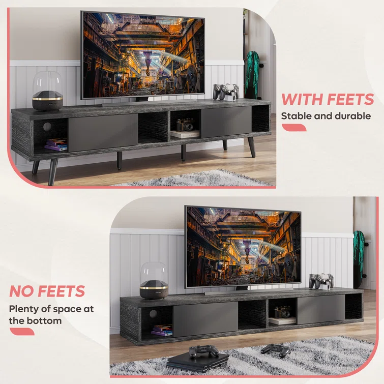 Carlei 70 inch TV Stand for TVs up to 75