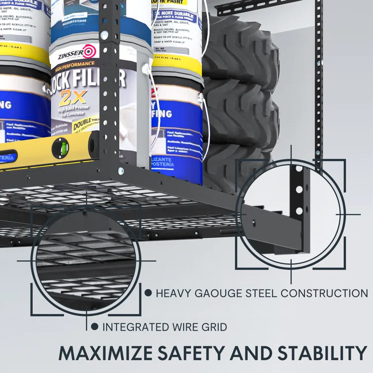 Marzio Steel Height -Adjustable Ceiling Mounted Rack