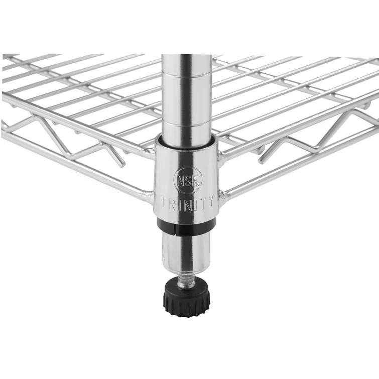 48" W x 18" D x 72" H 5 Tier Wire Shelving