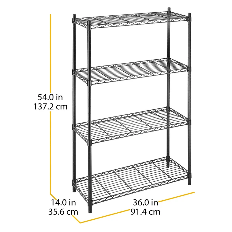 Tiverton 36'' W Metal Height -Adjustable Shelving Unit