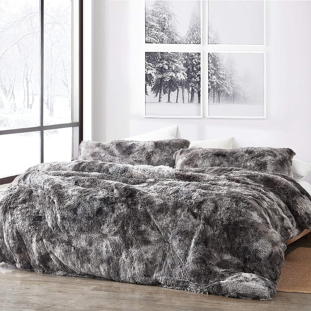 Are You Kidding - Coma Inducer? Oversized Comforter Set - Grey Tie-dye
