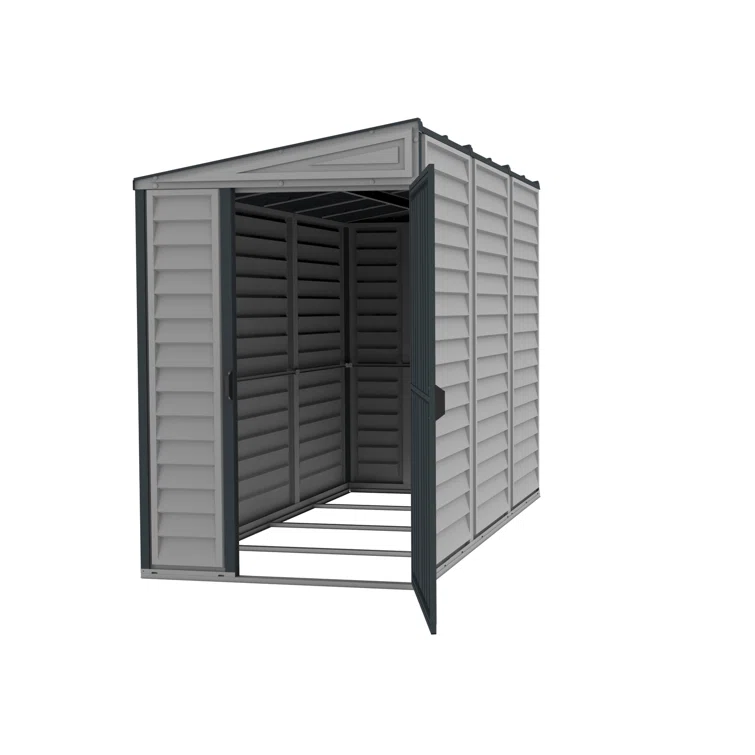 4 ft. W x 8 ft. D Plastic Lean-to Storage Shed