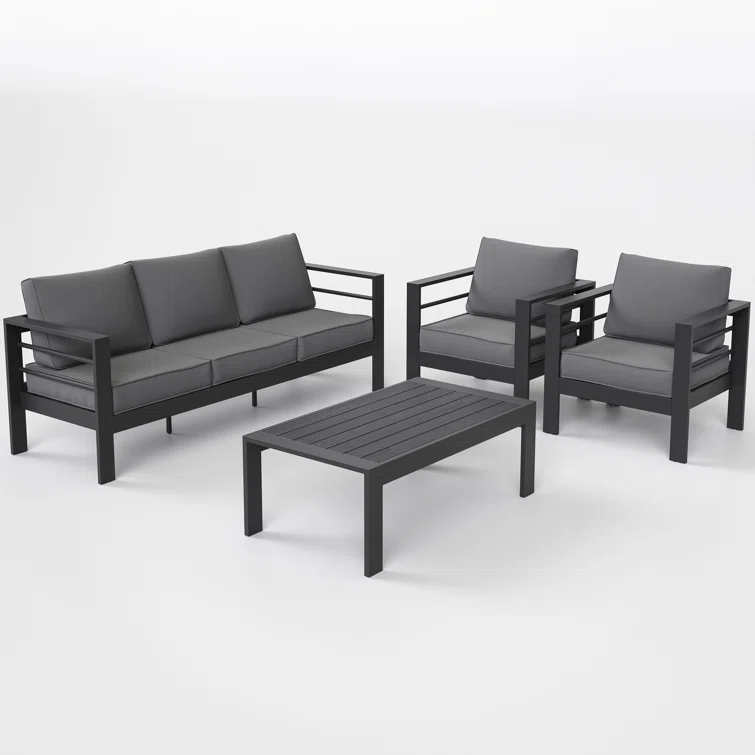 5 - Person Outdoor Seating Group with Cushions