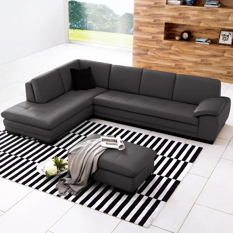 Gennoveva Leather Sectional