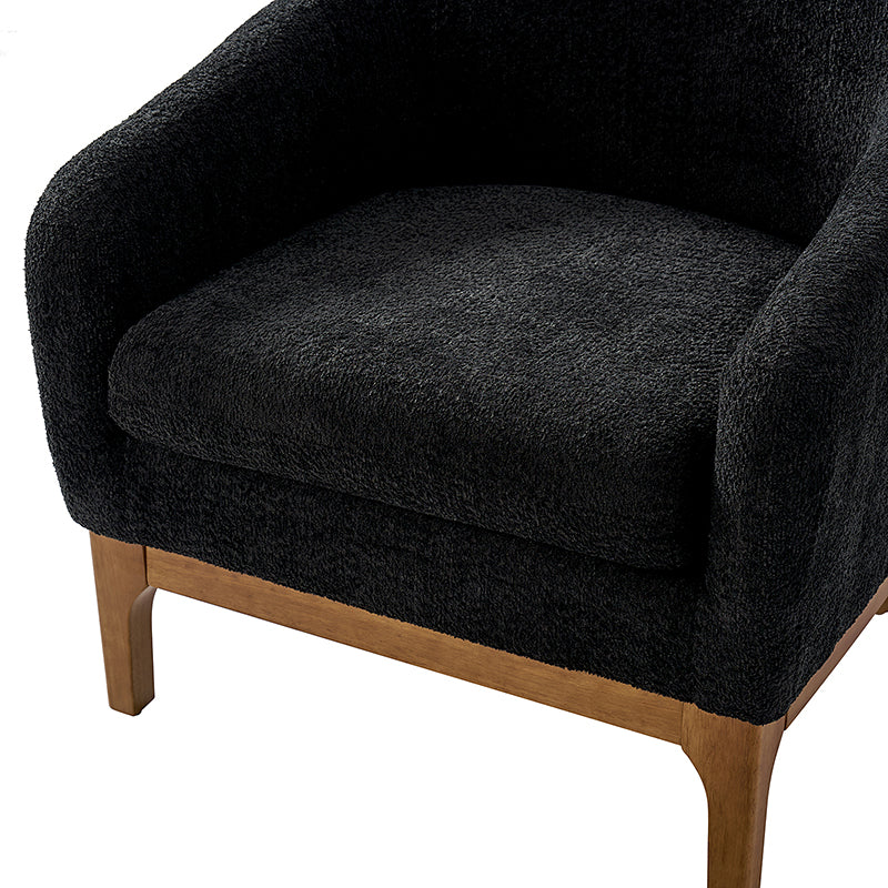 August Boucle Armchair Chair with Soft, Fuzzy Texture