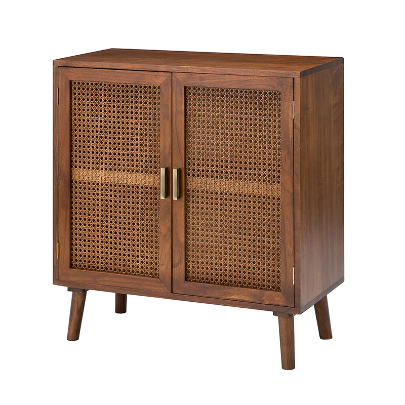 Chiusi 2-Door Cane Accent Cabinet