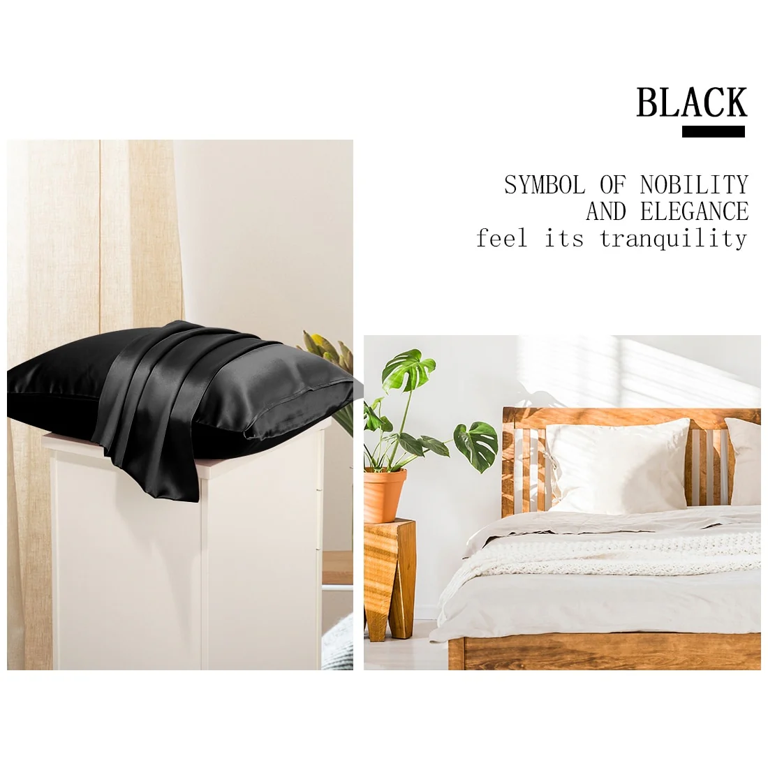 Silk Pillowcase Standard Queen King Size for Hair and Skin 22 Momme Silk Pillow Cases