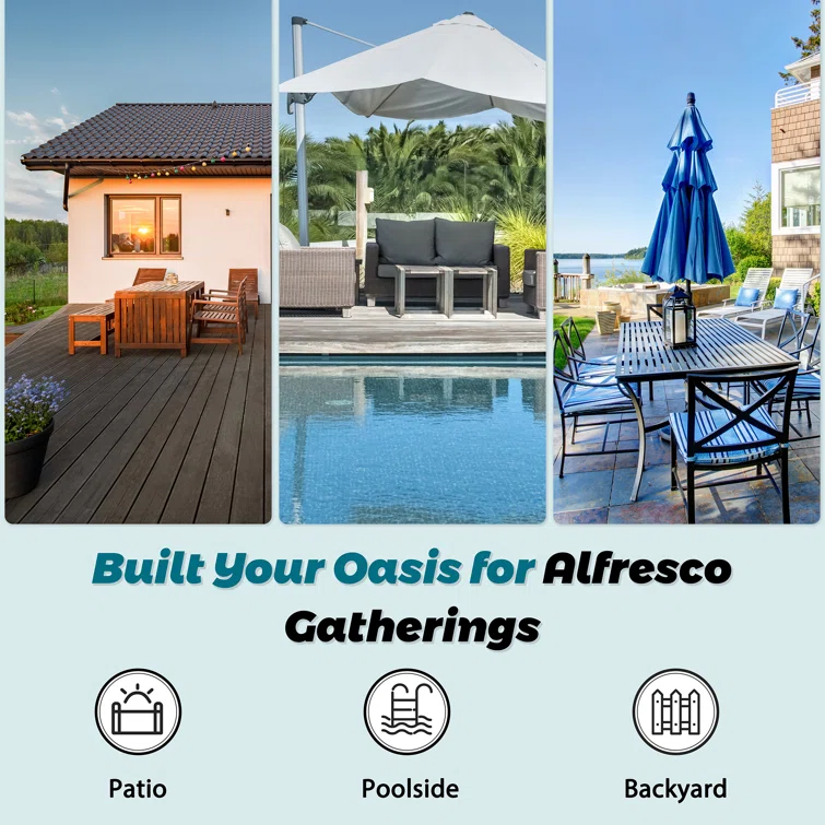 Bushrah 6 - Person Outdoor Seating Group with Cushions