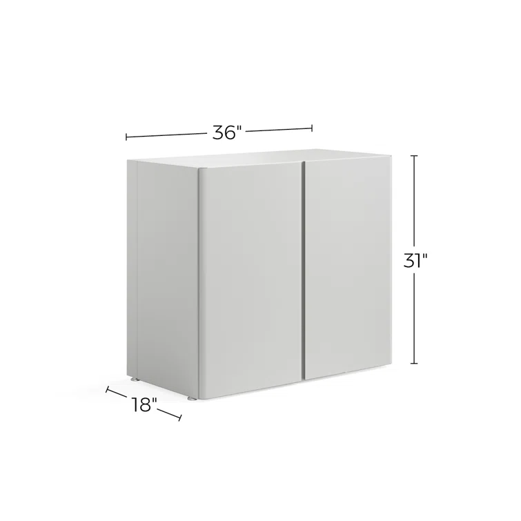 Everest Home 36-inch Wide Base Storage Cabinet with Adjustable Shelf