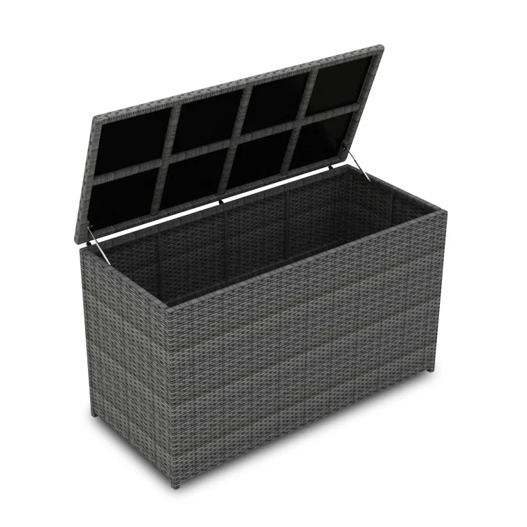 Wade Logan® Suffern 61.5'' W Water Resistant Deck Box in Textured Slate