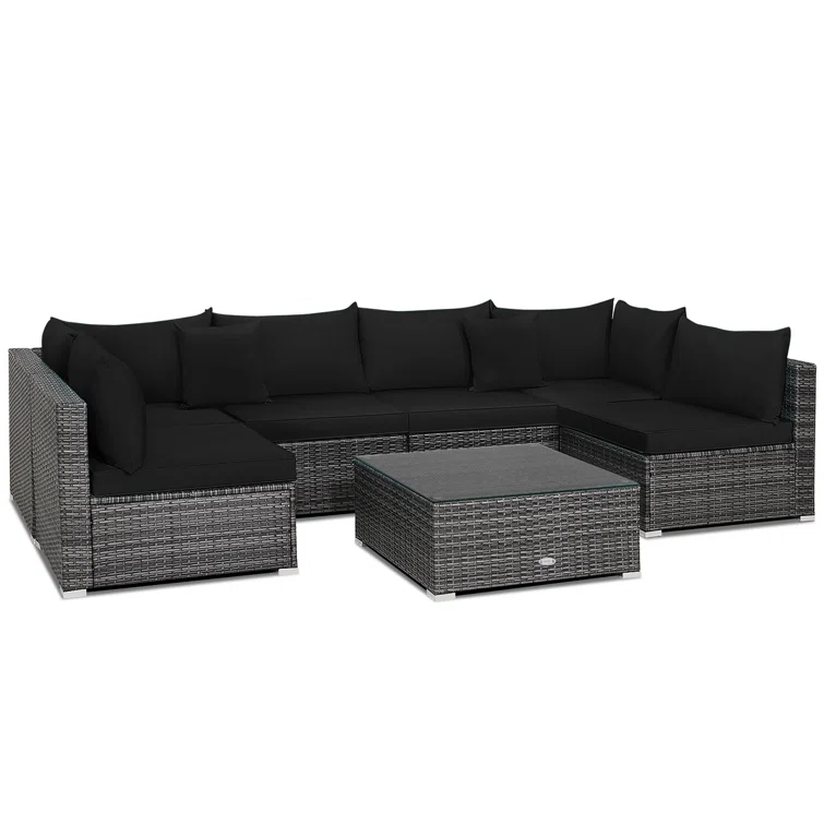 6 - Person Outdoor Seating Group with Cushions