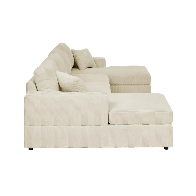 Loette 3 - Piece Corduroy Sectional