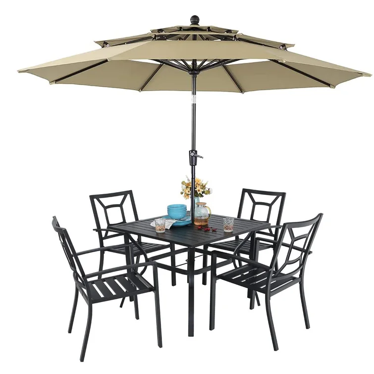 Alyah 4 - Person Square Outdoor Dining Set