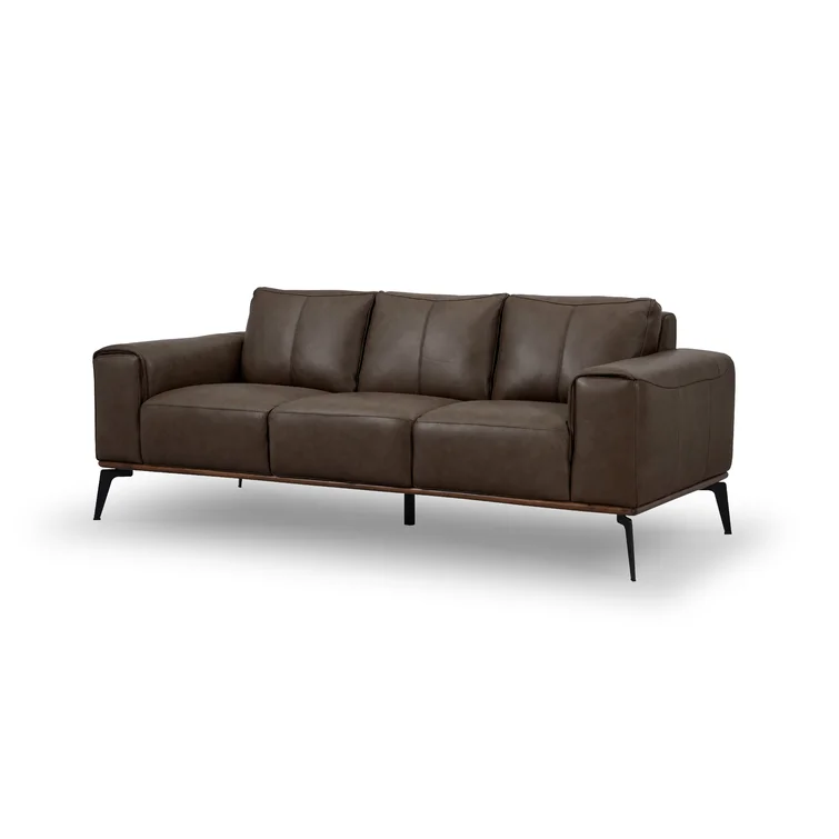 Conley 86'' Leather Sofa