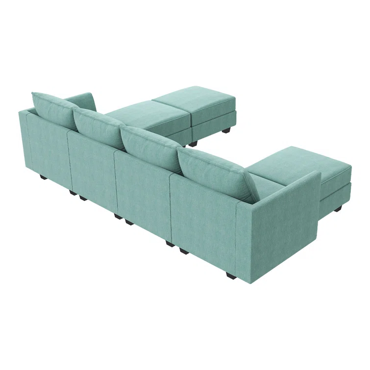 Modular Sectional Sofa U Shaped Couch Reversible Sofa Couch With Storage Seat