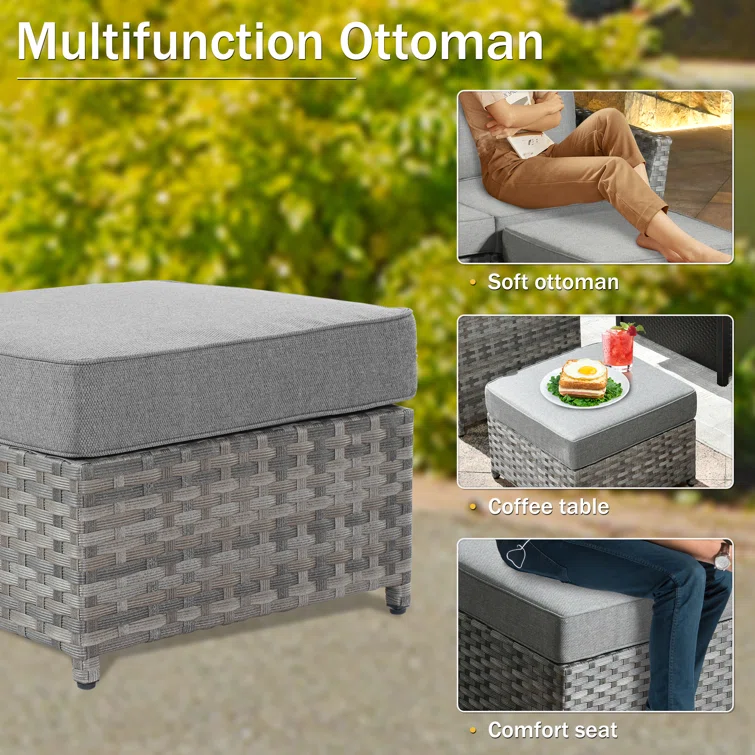 Paulsen 8 - Person Outdoor Seating Group with Cushions