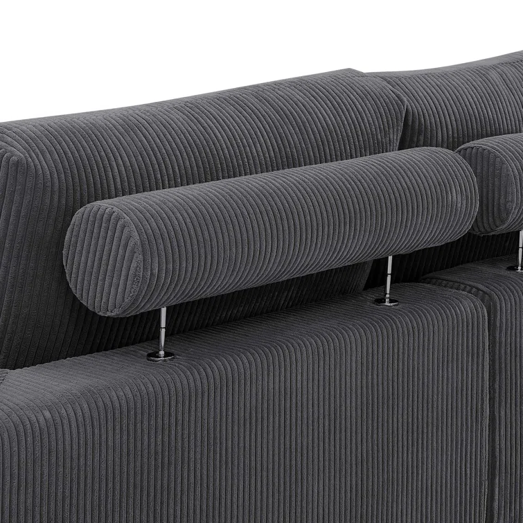 Sanner 3 - Piece Corduroy Sectional