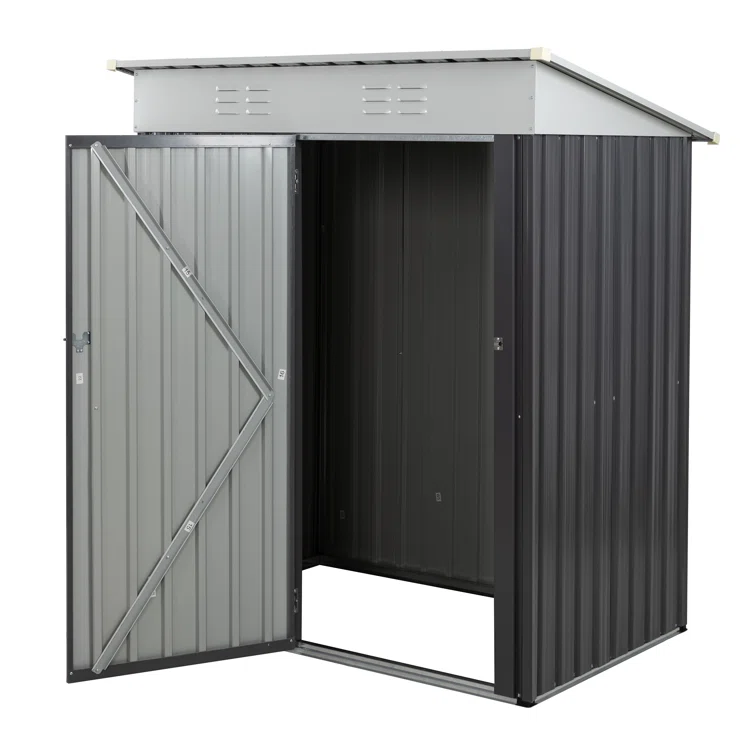 6 ft. W x 4 ft. D Metal Traditional Storage Shed