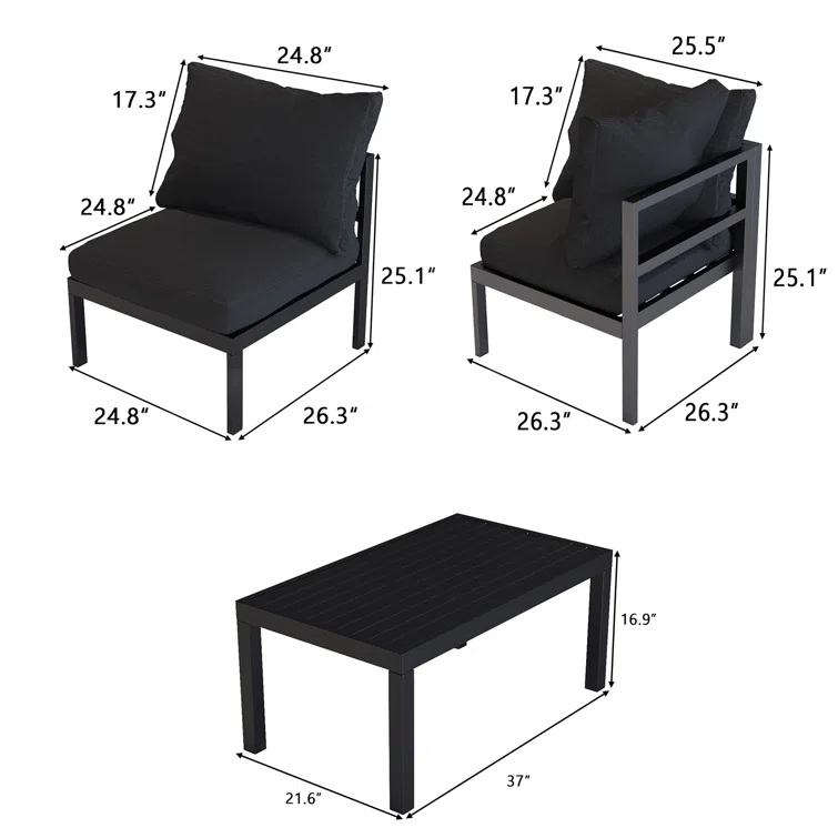 Kalona 6 - Person Outdoor Seating Group with Cushions