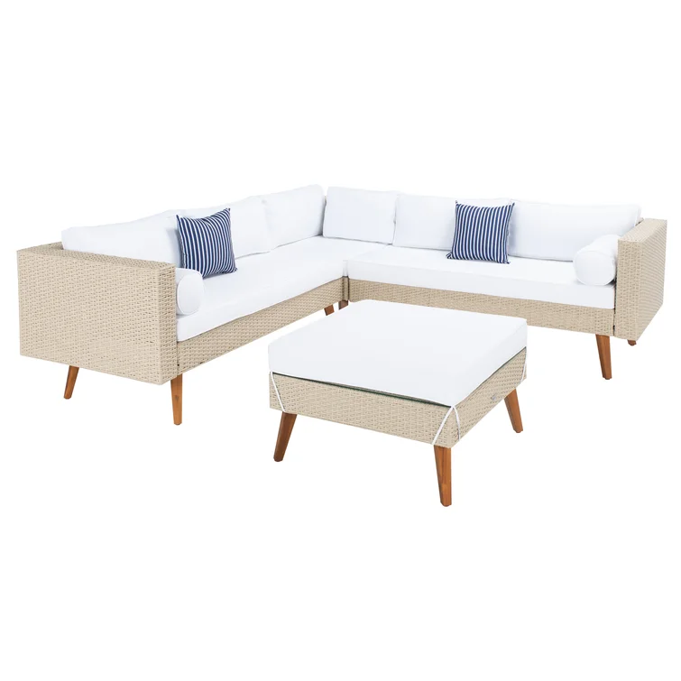 Chicago 6 - Person Outdoor Seating Group with Cushions