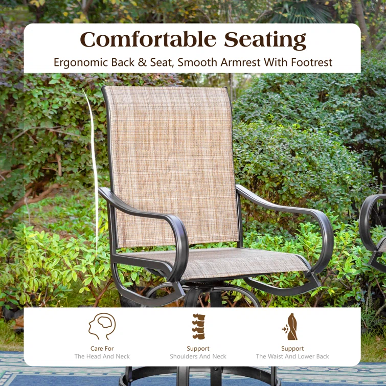 Alyne 4 - Person Square Outdoor Dining Set