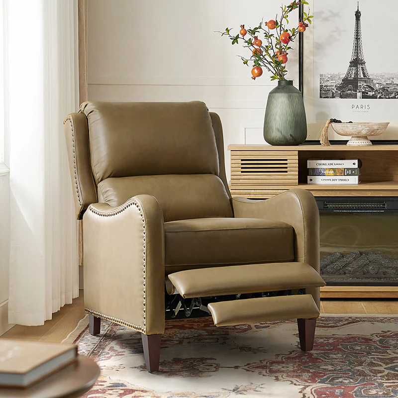 Deliat Genuine Leather Rocker Recliner