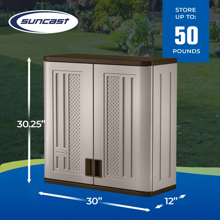 3 Piece Resin Single Storage Cabinet ( 30'' H x 12'' W x 30'' D)<!-- --> <!-- -->(Set of 2)